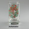 Håndmalet vandglas / dessertglas med julemotiv