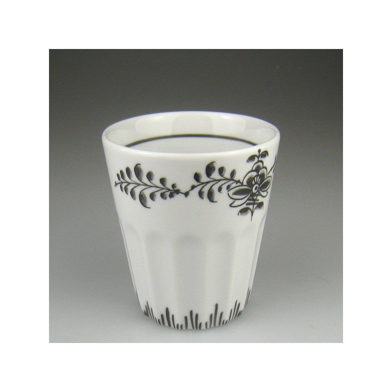 Tandkrus i porcelæn med håndmalet dekoration Nostalgi (Model F)