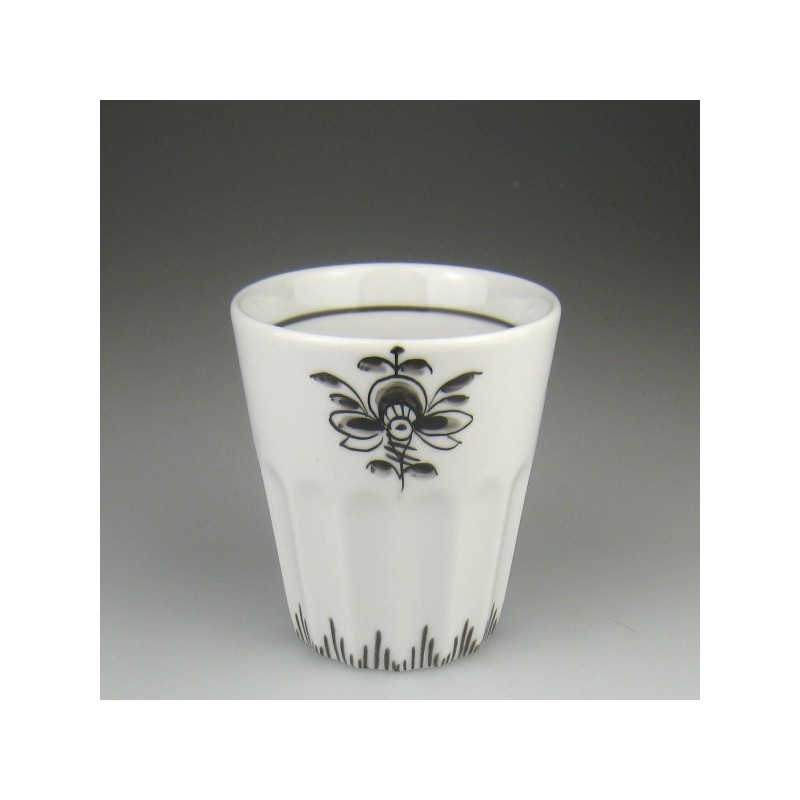 Tandkrus i porcelæn med håndmalet dekoration Nostalgi (Model F)