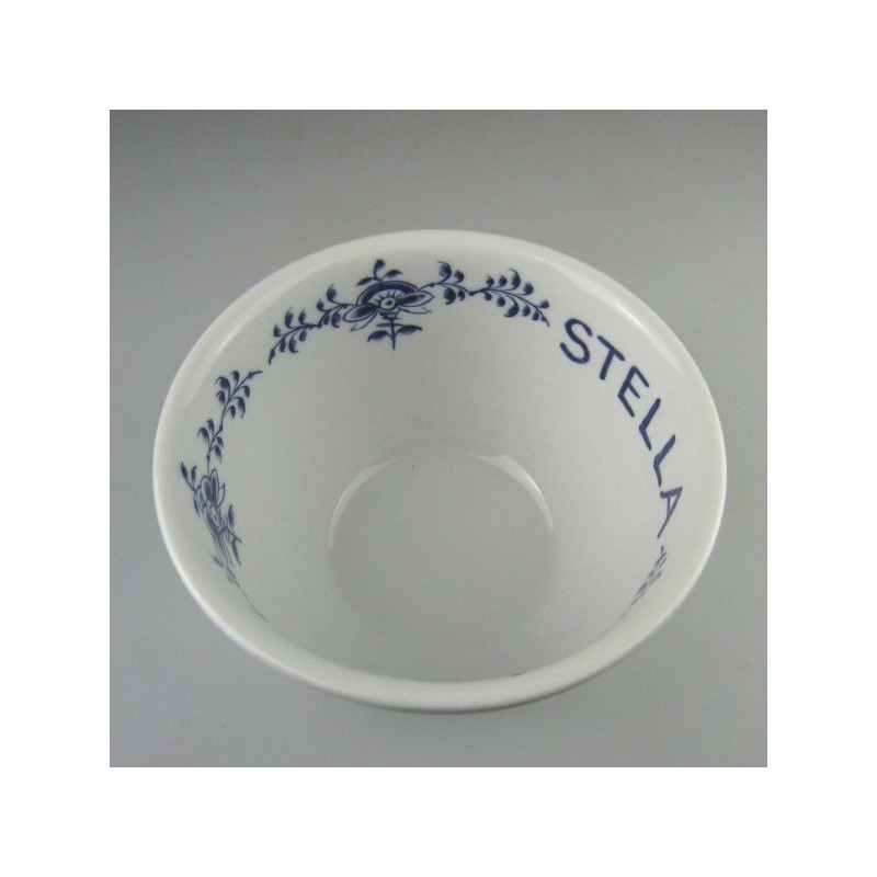 Morgenmadsskål - håndmalet skål med Nostalgi-mønster og navn til morgenmad og grød