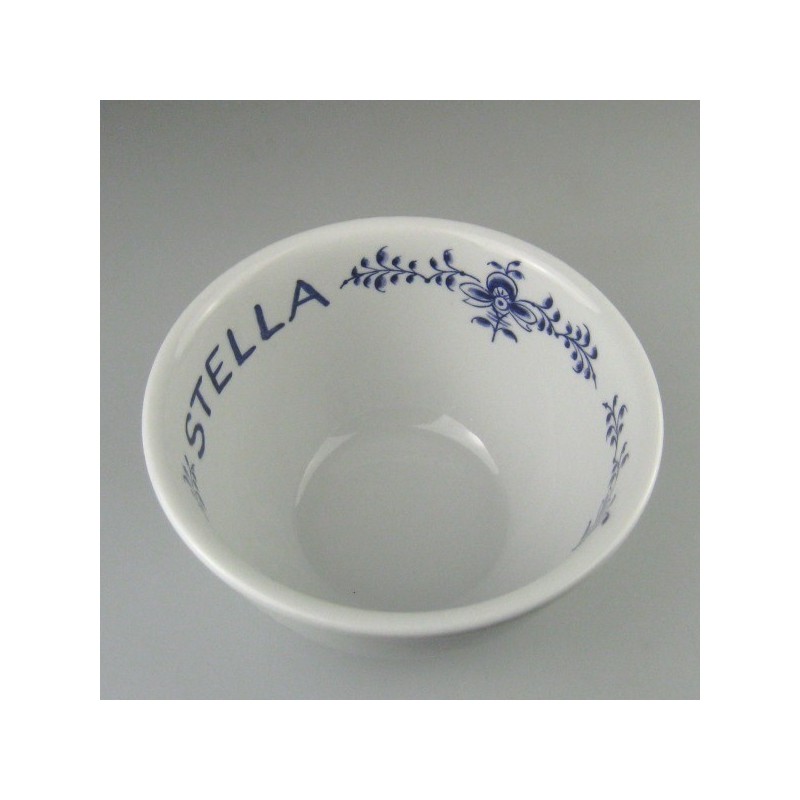 Morgenmadsskål - håndmalet skål med Nostalgi-mønster og navn til morgenmad og grød