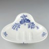 Væghængt sæbeskål i porcelæn med håndmalet Sommerfugle-motiv