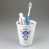 Stort tandkrus i porcelæn med håndmalet dekoration Nostalgi (Model H)