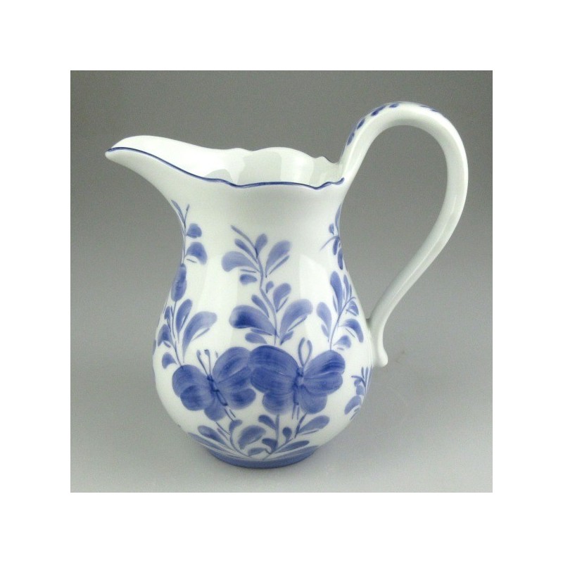 Porcelænskande, håndmalet med sommerfuglemotiv 