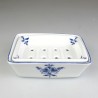 Sæbeskål i porcelæn med rist og håndmalet Nostalgi-motiv
