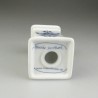 Salt og peber sæt, firkantet, i porcelæn med håndmalet dekoration Nostalgi