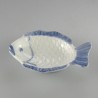 10 cm - Mini fisketallerken / asiet i håndmalet porcelæn