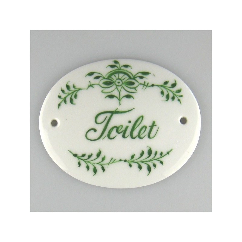 Til inspiration - eksempler på håndmalede ovale navneskilte i porcelæn